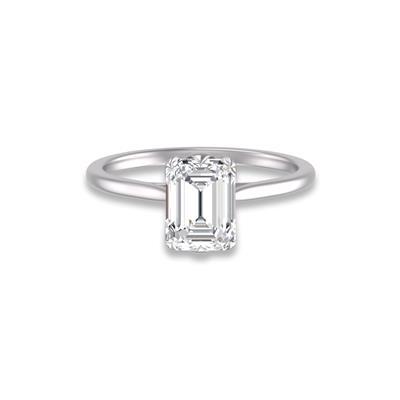 Classic Lotus Solitaire Ring